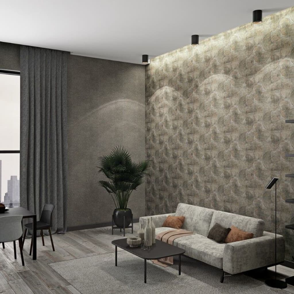 Tapeta Noordwand Vintage Deluxe Graphic Circle Look Metalická Zelená