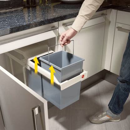 Hailo Odpadkový Koš Do Skříňky Multi-Box Duo Vel. L 2X 14 L Krémový