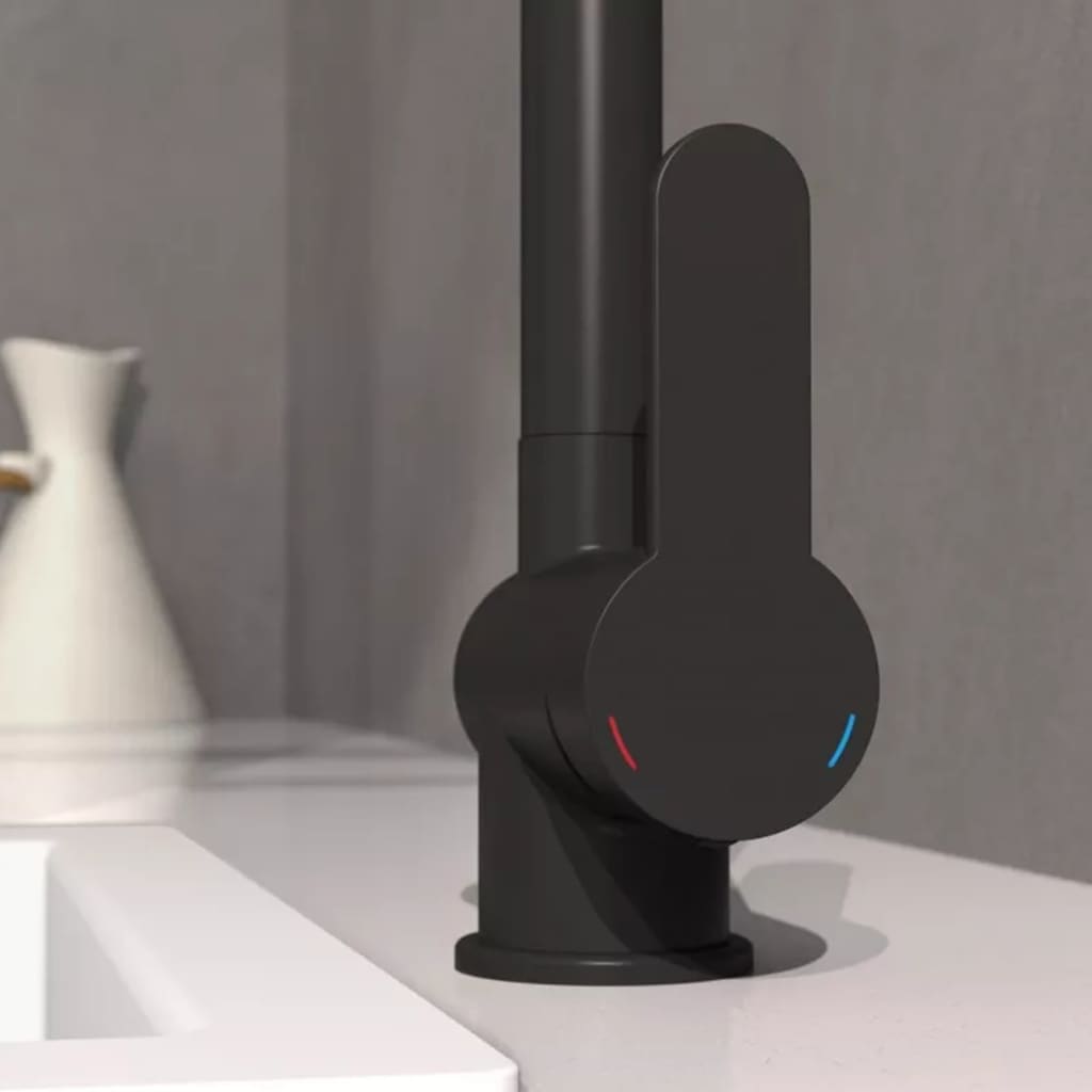 Schütte Kuchyňská Směšovací Baterie S Výsuvnou Sprškou London Černá