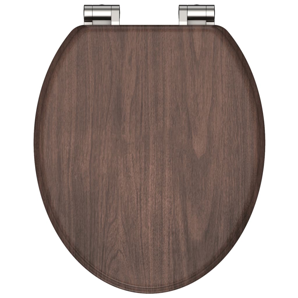 Schütte Wc Sedátko S Mechanismem Soft-Close Dark Wood Mdf