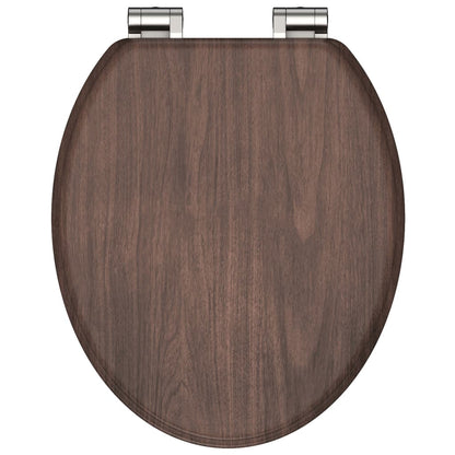 Schütte Wc Sedátko S Mechanismem Soft-Close Dark Wood Mdf