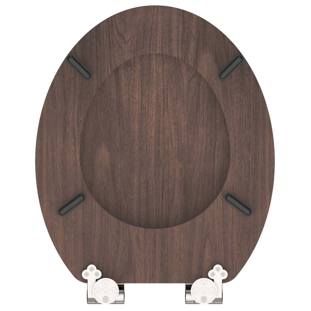 Schütte Wc Sedátko S Mechanismem Soft-Close Dark Wood Mdf