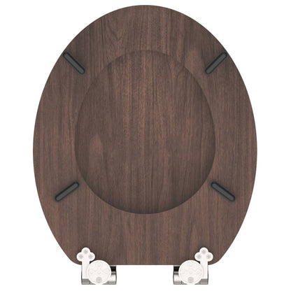 Schütte Wc Sedátko S Mechanismem Soft-Close Dark Wood Mdf