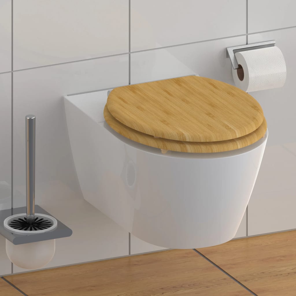 Schütte Wc Prkénko Se Soft-Close Mechanismem Natural Bamboo
