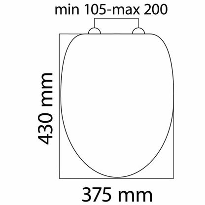 Tiger Wc Prkénko S Pomalým Sklápěním Blackwash Mdf Černé 252030746