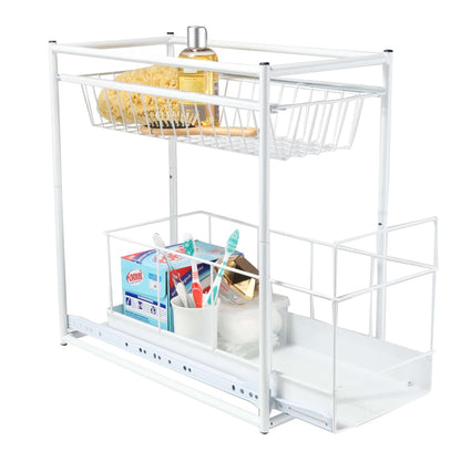 Hi 2Patrový Úložný Regál Bílý Růžová