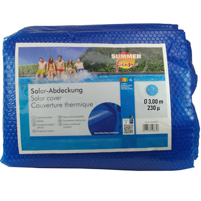 Summer Fun Letní Solární Plachta Na Bazén Kulatá 300 Cm Pe Modrá