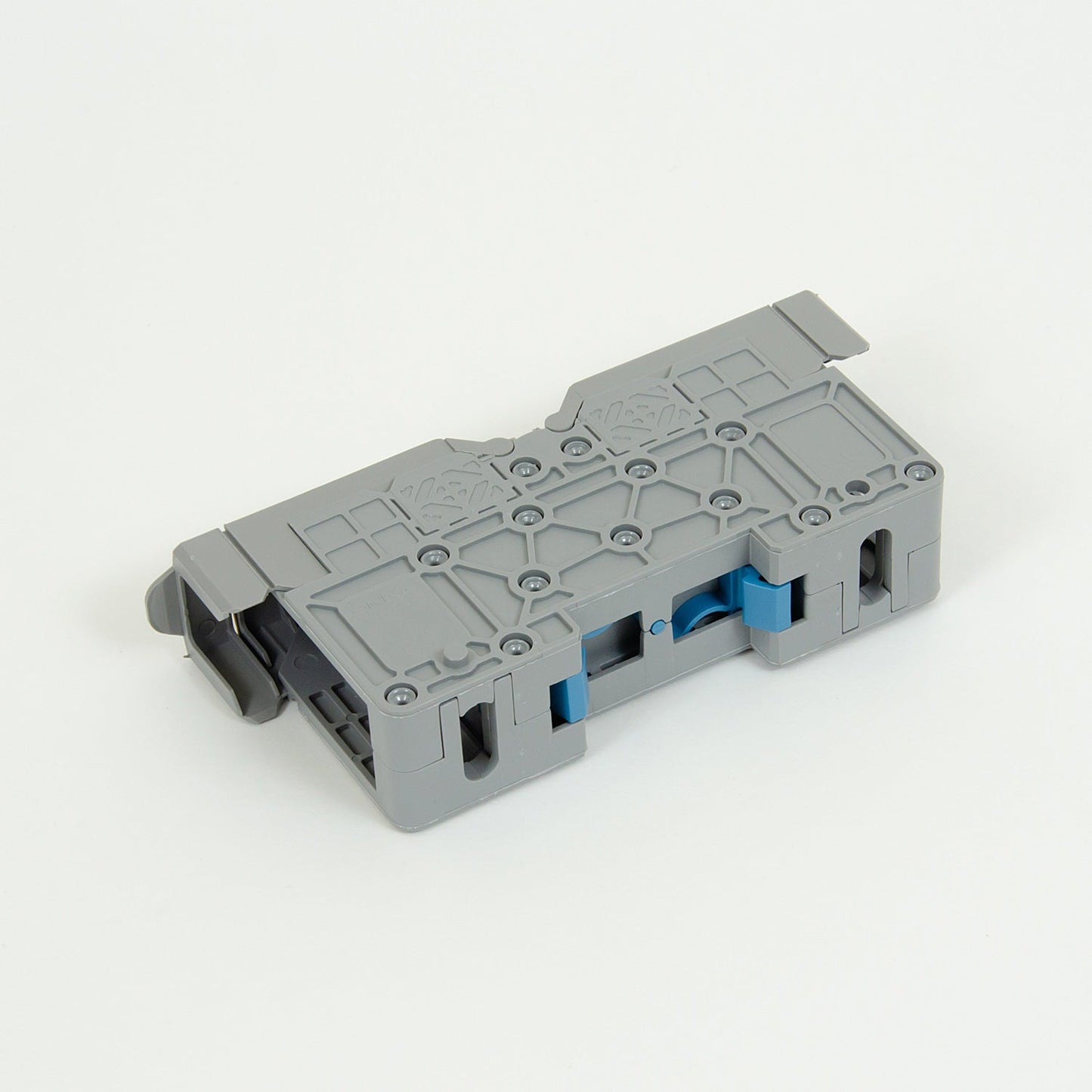 ONKA 50mm2 M8 Šroubová kolejnicová spojka svorkovnice terminál na DIN lištu s ochranným krytem, šedá, 1030031