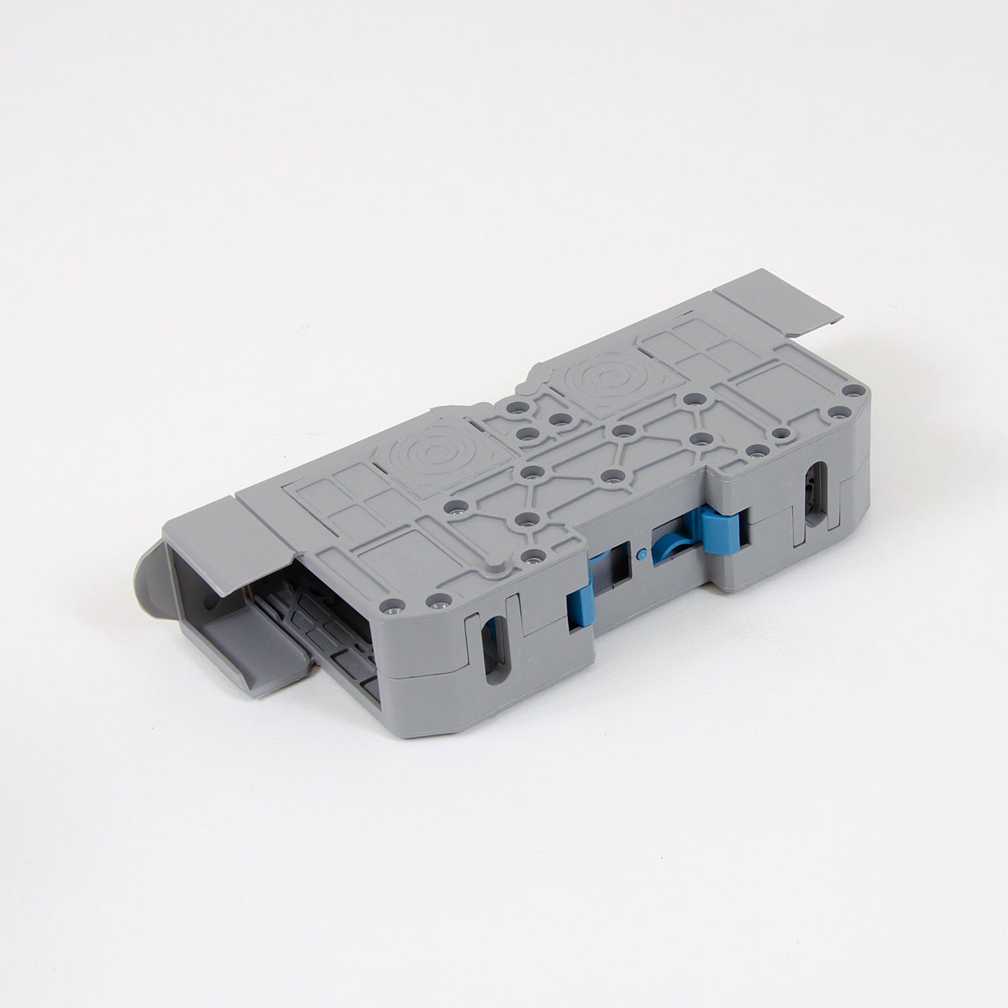 ONKA 70mm2 M8 Šroubová kolejnicová spojka svorkovnice terminál na DIN lištu s ochranným krytem, šedá, 1030045