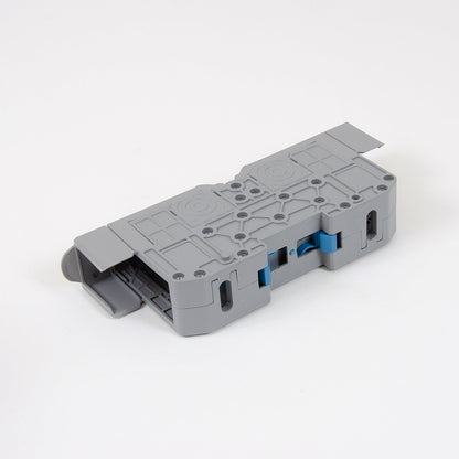 ONKA 70mm2 M8 Šroubová kolejnicová spojka svorkovnice terminál na DIN lištu s ochranným krytem, šedá, 1030045