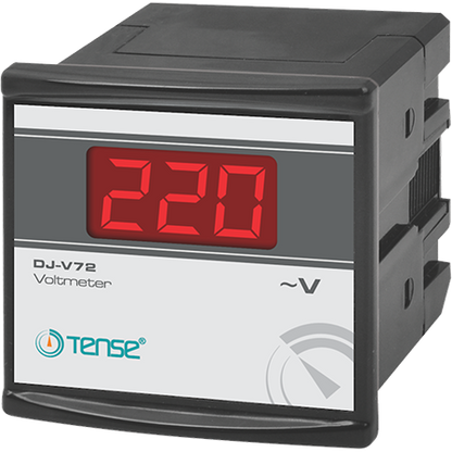 DJ-V - vestavěný digitální panelový voltmetr pro střídavé napětí 1-500 V, panelové měřiče