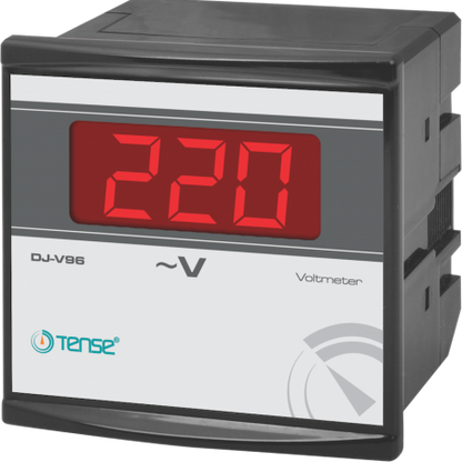 DJ-V - vestavěný digitální panelový voltmetr pro střídavé napětí 1-500 V, panelové měřiče