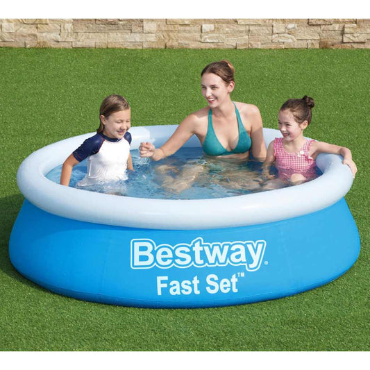 Bestway Fast Set Nafukovací Bazén Kruhový 183 X 51 Cm Modrý