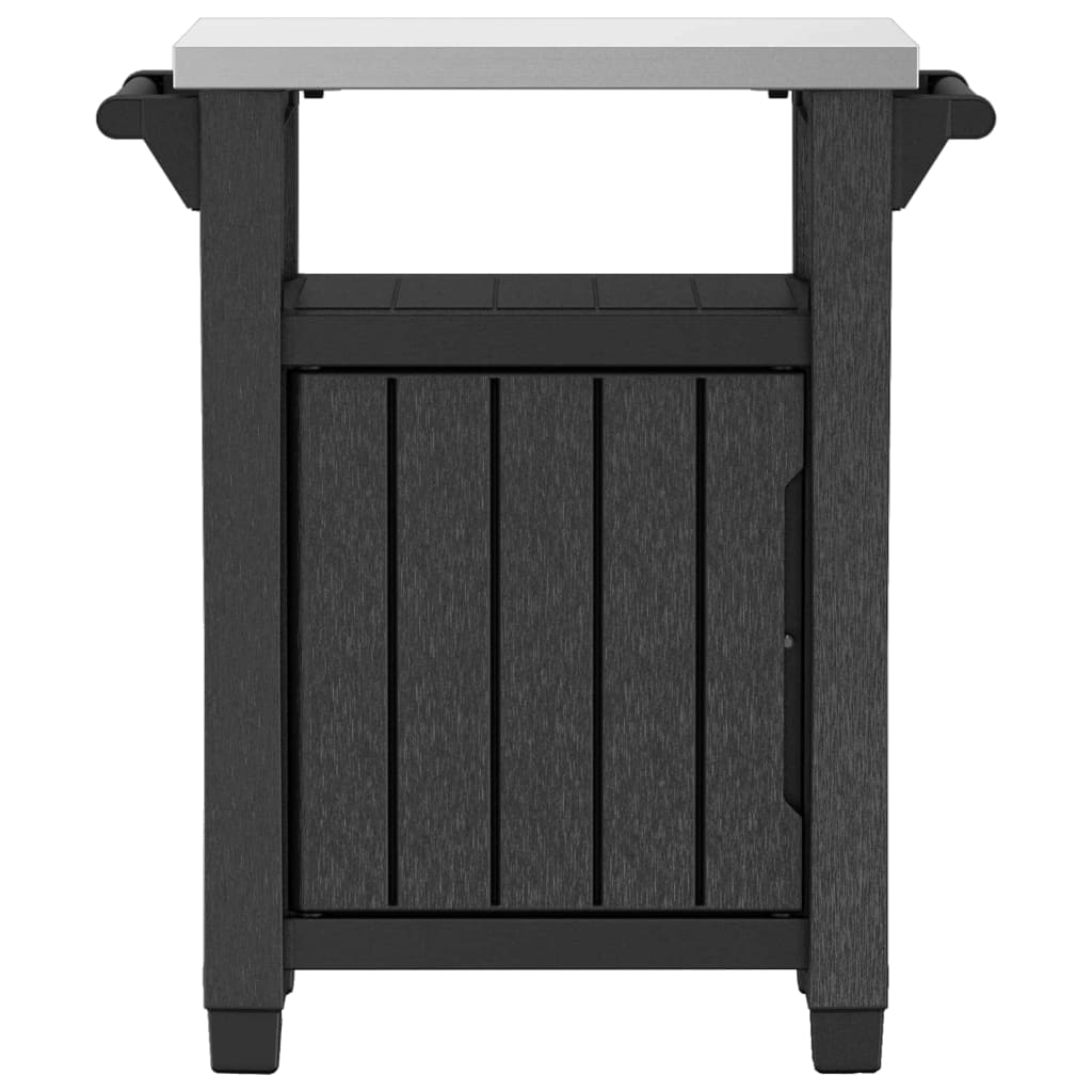 Keter Multifunkční Zahradní Grilovací Stůl Unity Klasický Vzhled Dřeva