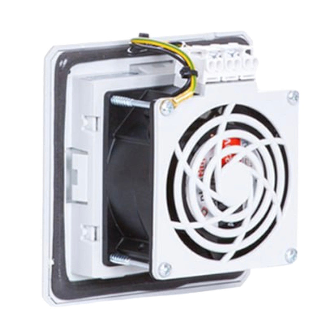 Ventilátor s filtrem + šruboba svorka, 30 (41) m3/h, 120x120,  230V 50/60Hz IP54 PTF1000T Plastim