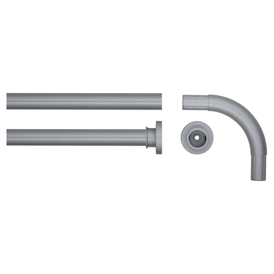 Sealskin Rohová Tyč Na Sprchový Závěs 90 X 90 Cm Matně Šedá