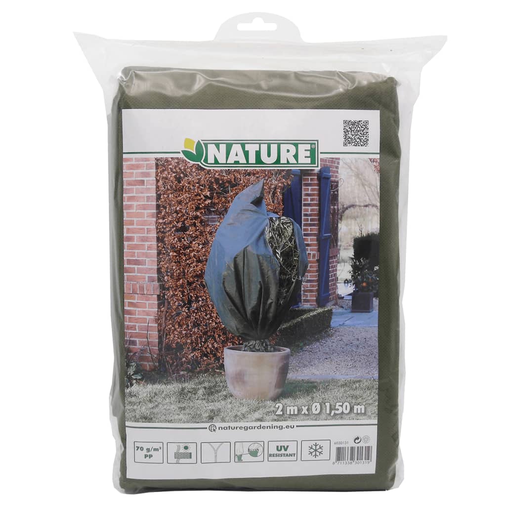 Nature Zimní Fleecový Kryt 70 G/M² Zelený 1,5 X 2 M