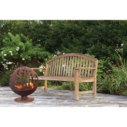 Esschert Design Ohniště Vyřezávané Laserem 57,5X57,5X66 Cm Rezavá Ff261