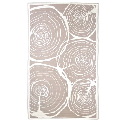Esschert Design Venkovní Koberec 240 X 150 Cm Letokruhy Tmavě Zelená