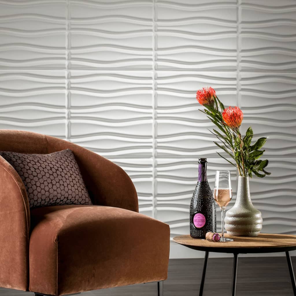 Wallart 3D Nástěnné Panely Proudy 12 Ks Ga-Wa14