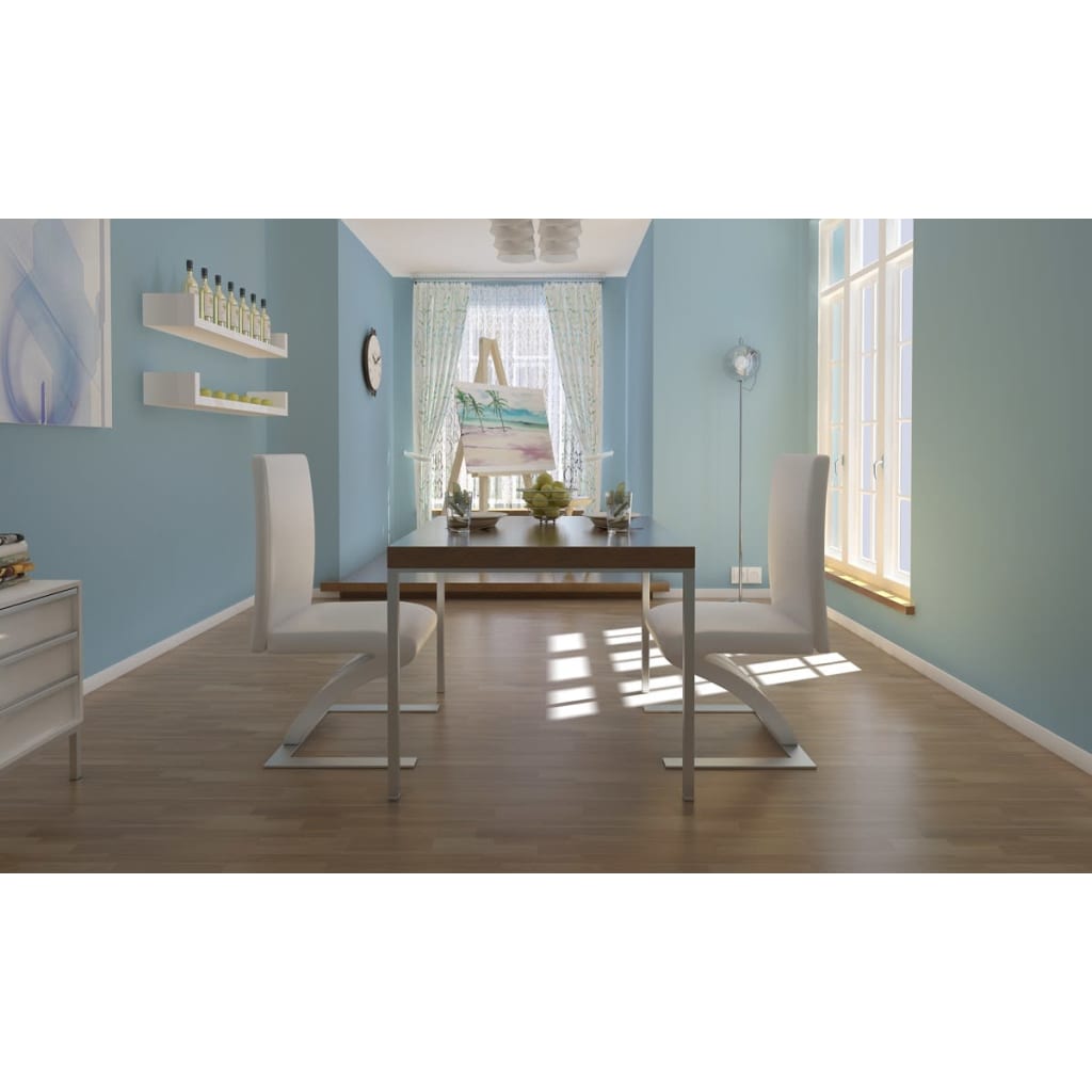 Jídelní Židle 4 Ks Bílé Umělá Kůže