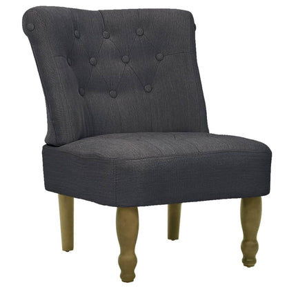 Francouzské Křeslo Šedé Textil