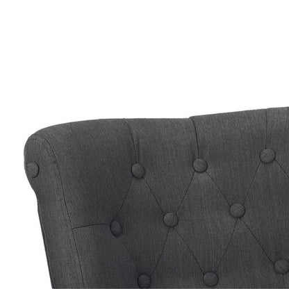 Francouzské Křeslo Šedé Textil