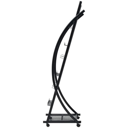 Stojan Na Časopisy 40X32X131 Cm Černý A4