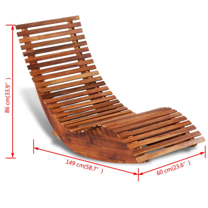 Houpací Opalovací Lehátko Akáciové Dřevo