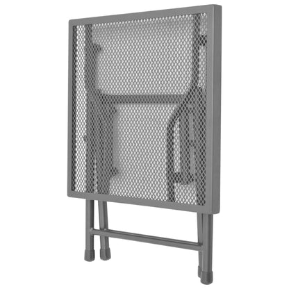 Zahradní Lehátka 2 Ks Se Stolkem Ocelová Antracitová