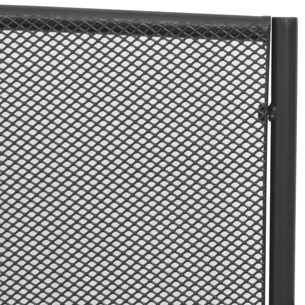 Zahradní Lavice 108 Cm Ocel A Pletivo Antracitová