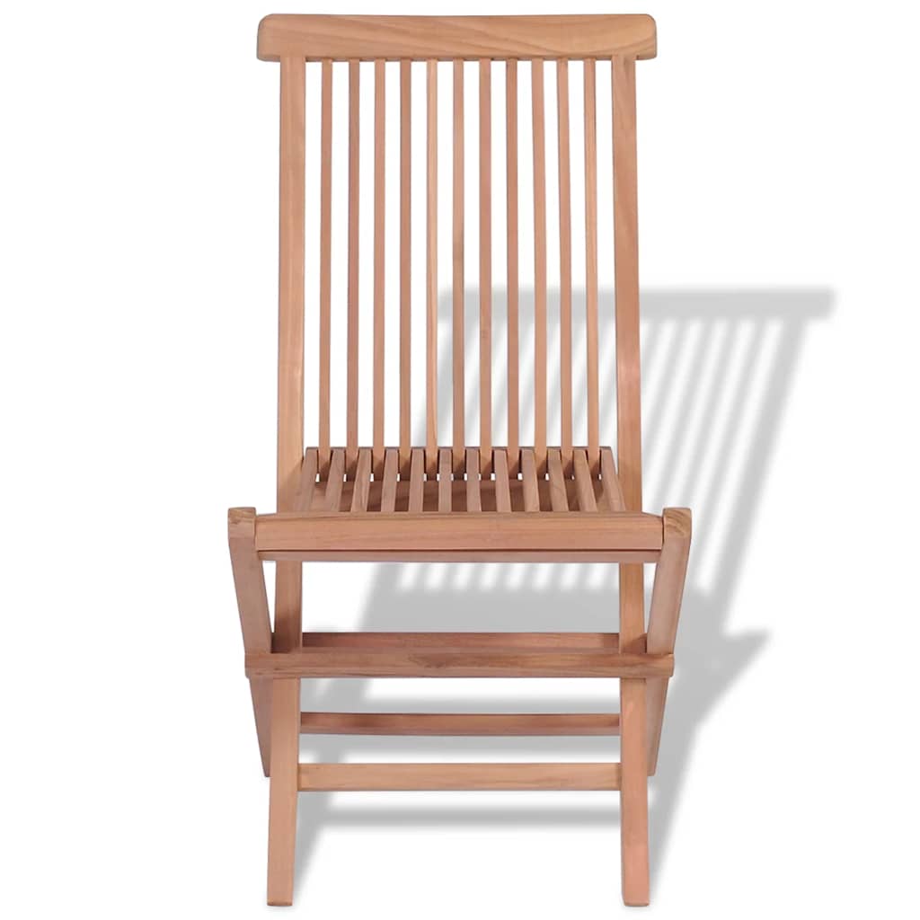 Skládací Zahradní Židle 4 Ks Masivní Teak
