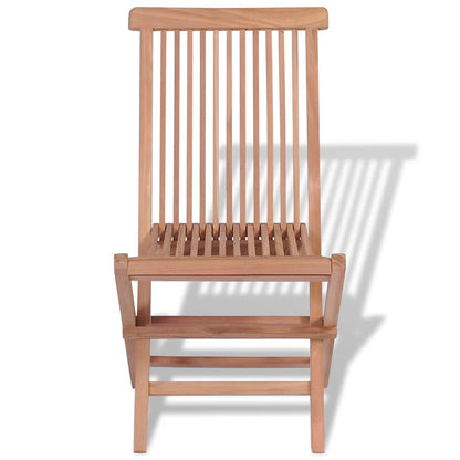Skládací Zahradní Židle 4 Ks Masivní Teak