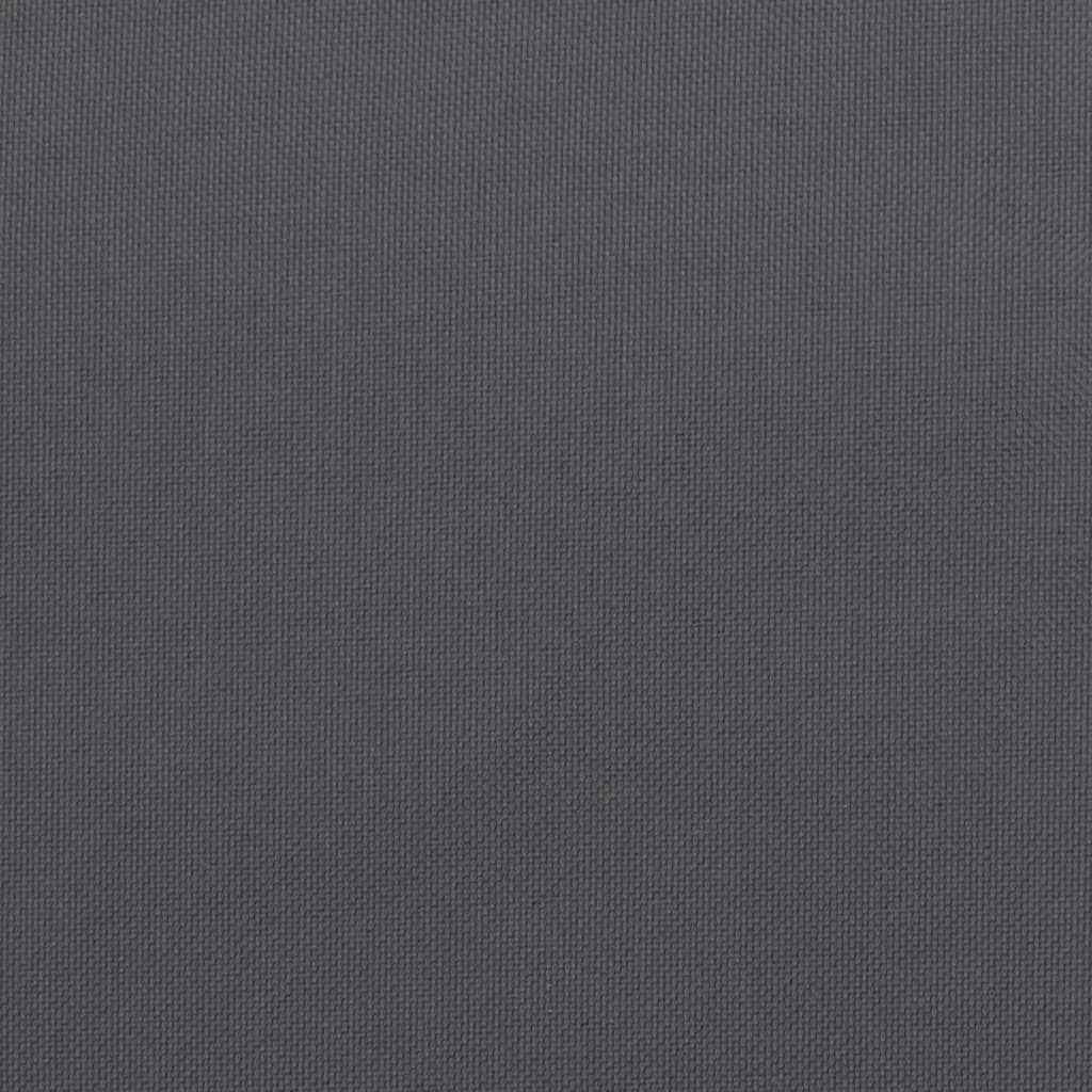 Podušky Na Židli Vysoké Opěradlo 2 Ks Antracitové 120X50X2 Cm