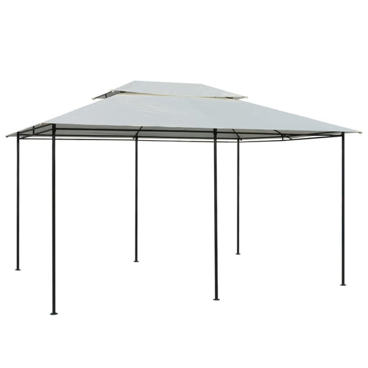 Zahradní Altán Se Závěsy 4 X 3 M Bílý