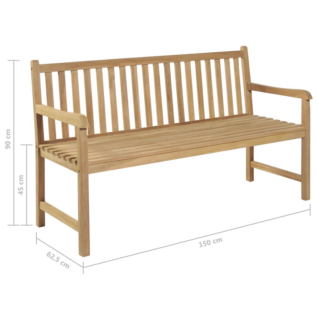 Zahradní Lavice 150 Cm Teak