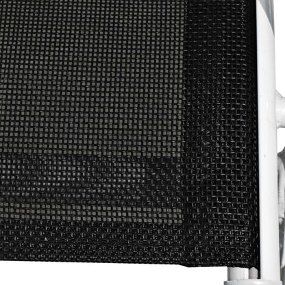 3Dílný Bistro Set Ocelový Černý