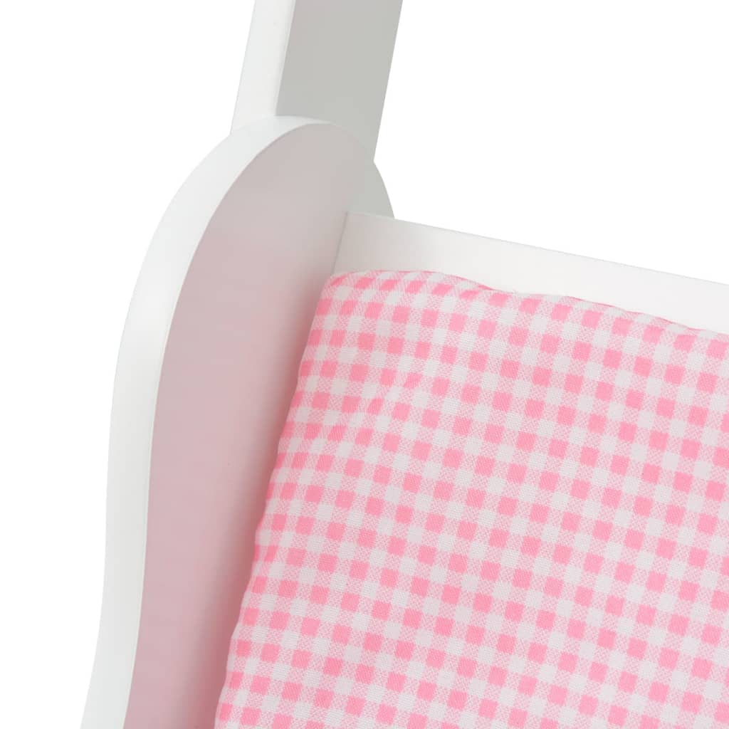 Kočárek Pro Panenky Dřevěný 53X25,7X50 Cm Bílý