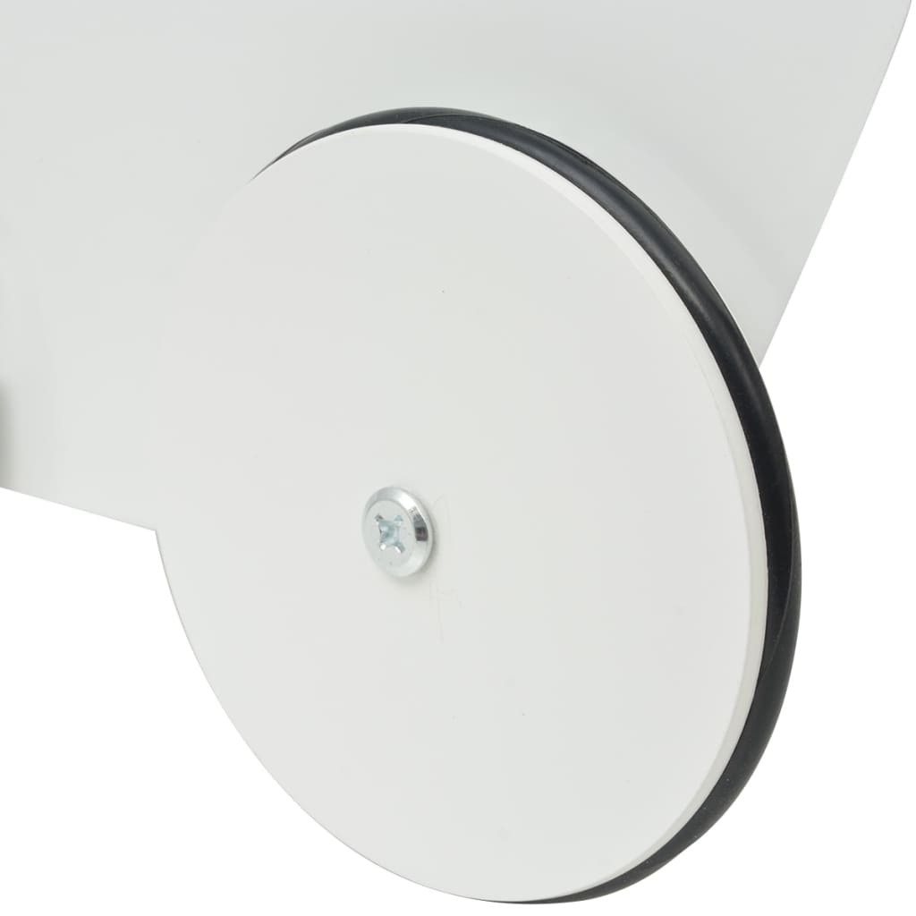 Kočárek Pro Panenky Dřevěný 53X25,7X50 Cm Bílý