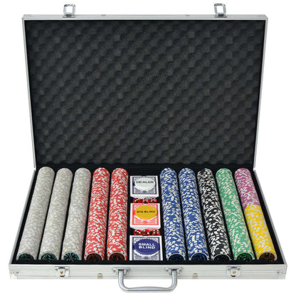 Poker Set S 500 Laserovými Žetony Z Hliníku