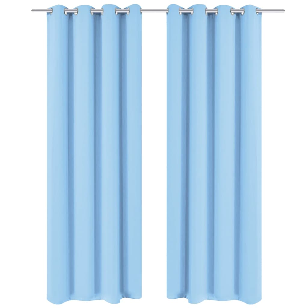 Zatemňovací Závěsy S Kovovými Oky, 2 Ks, ,