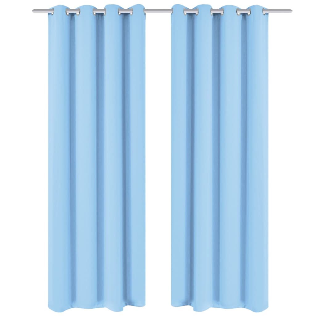 Zatemňovací Závěsy S Kovovými Oky, 2 Ks, ,