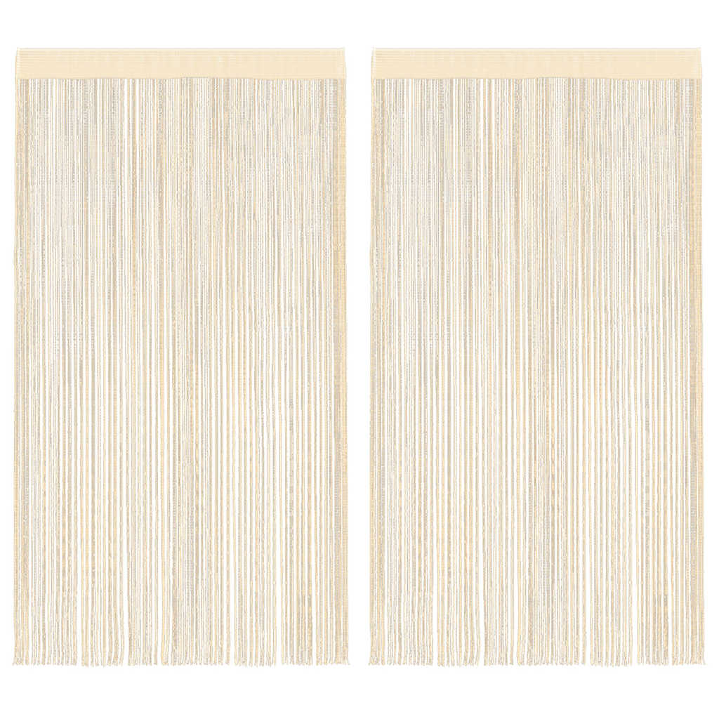 Provázkové Záclony, 2 Ks, 100X250 Cm,