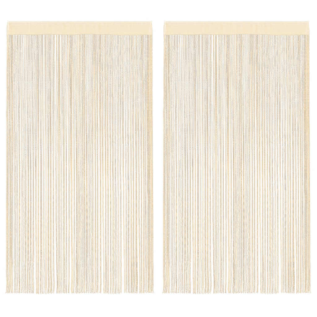 Provázkové Záclony, 2 Ks, 100X250 Cm,