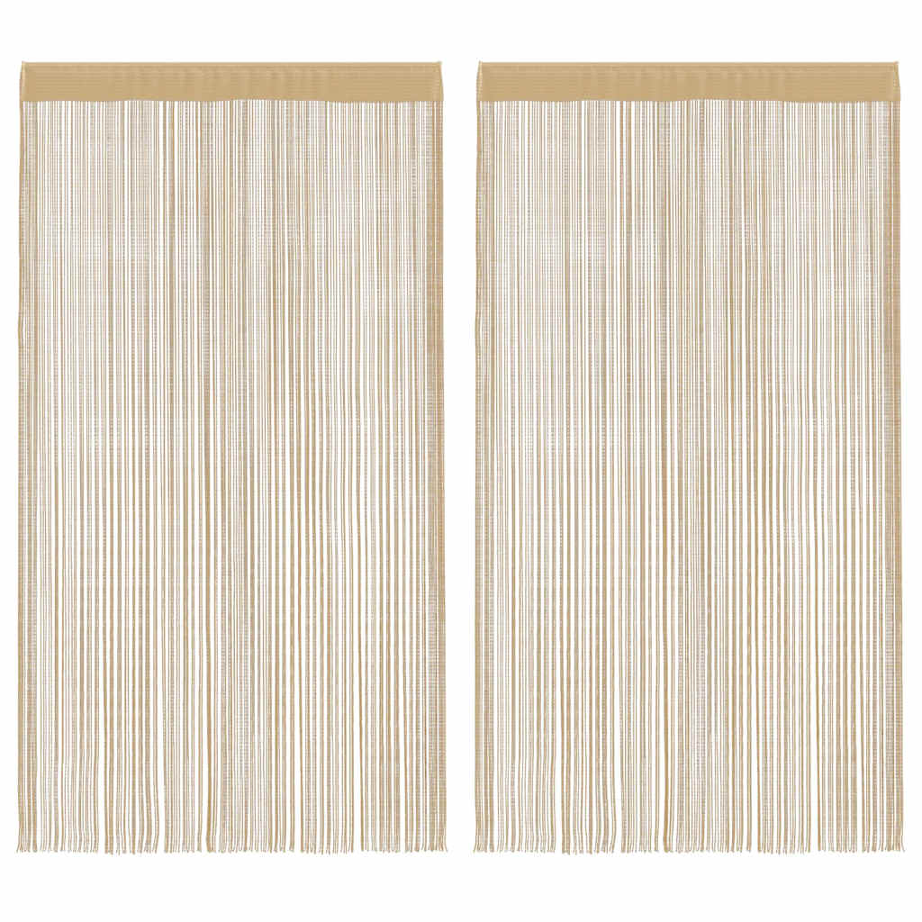 Provázkové Záclony, 2 Ks, 100X250 Cm,