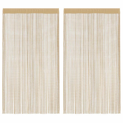 Provázkové Záclony, 2 Ks, 100X250 Cm,