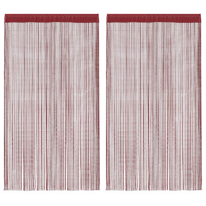 Provázkové Záclony, 2 Ks, 100X250 Cm,