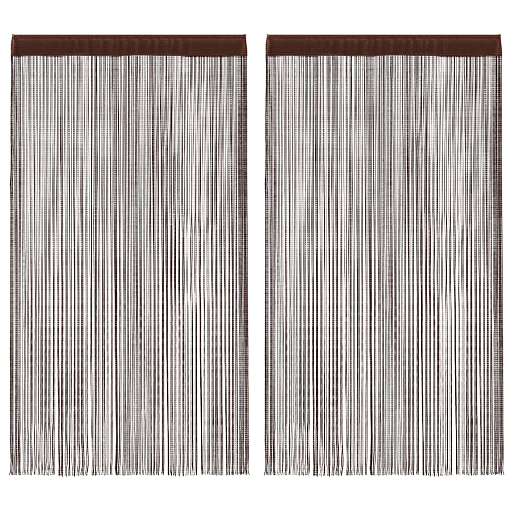 Provázkové Záclony, 2 Ks, 100X250 Cm,