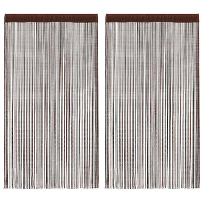 Provázkové Záclony, 2 Ks, 100X250 Cm,