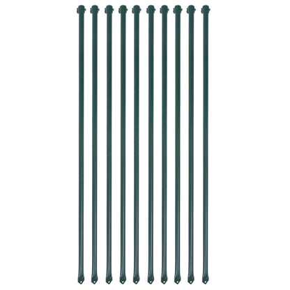 Plotové Sloupky, 10 Ks, Kov, , Zelené